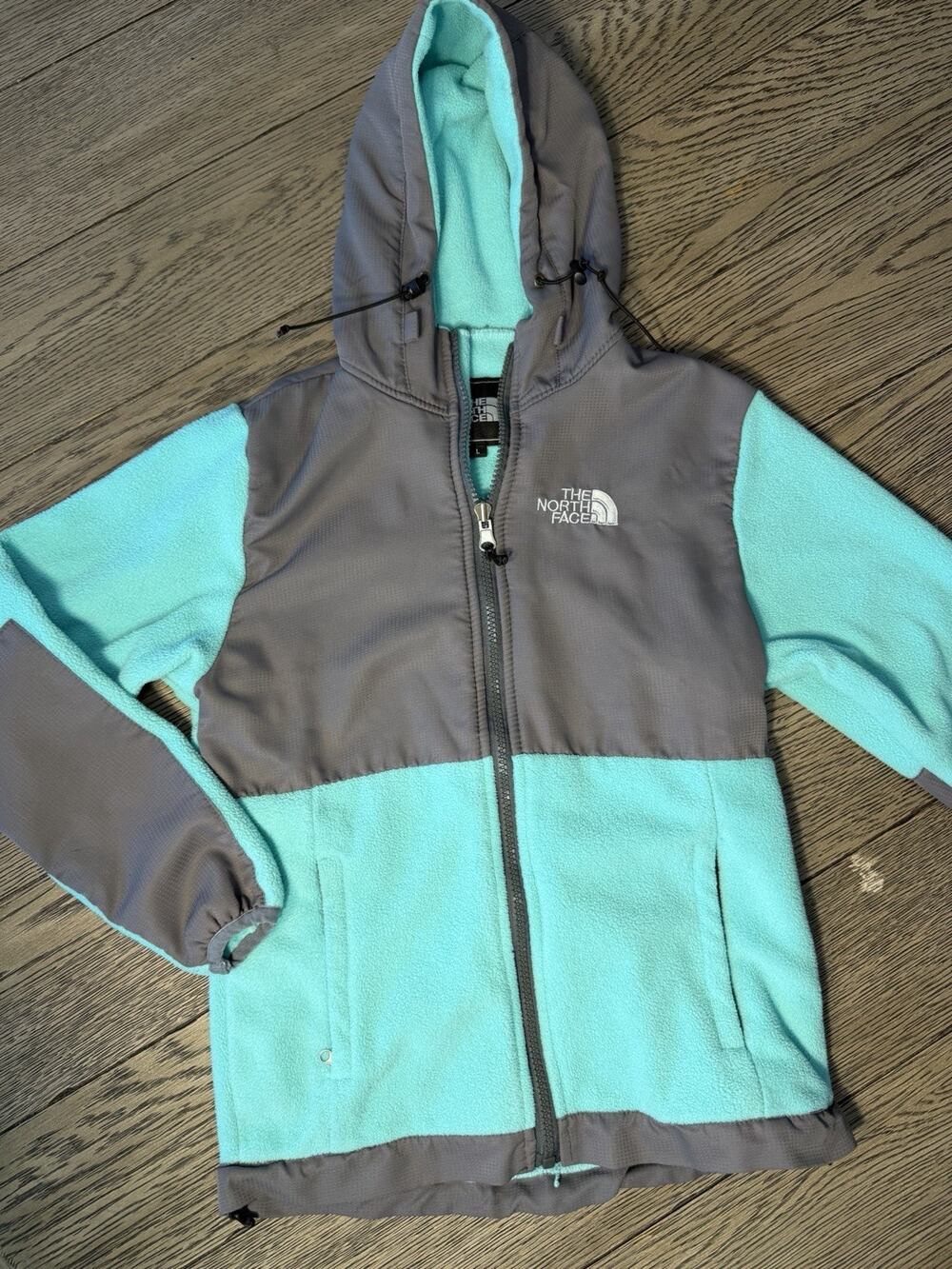 The North Face Kids Denali Large Light Green Fleece Jacket